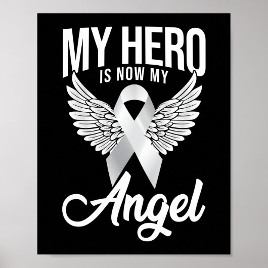 Poster Mon Héros Est Maintenant Mon Ange Sensibilisation (Devant)