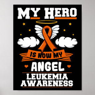 Poster Mon Héros Est Maintenant Mon Angel Leukemia Green