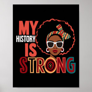 Poster Mon histoire est forte Mélanine Femmes Mois de l'h