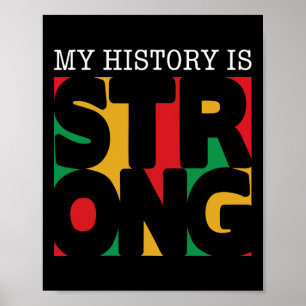 Poster Mon histoire est forte Mois de l'histoire des Noir
