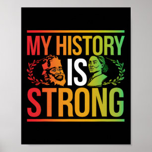Poster Mon histoire est Mois noir fort Afro-Américain