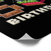 Poster Mon jeu pixel de 5 ans pour mon anniversaire avec  (Coin)