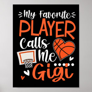 Poster Mon Joueur De Basket Favori M'appelle Gigi