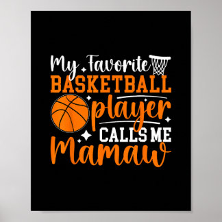 Poster Mon Joueur De Basket Préféré Mamaw Sketll Mamaw Sk