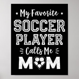 Poster Mon Joueur De Football Favori M'appelle Maman Foot
