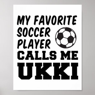 Poster Mon Joueur De Football Favori M'appelle Ukki Finla