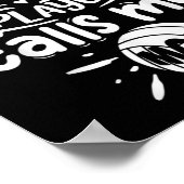 Poster Mon Joueur favori m'appelle Maman Volleyball (Coin)