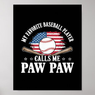 Poster Mon joueur préféré vend me appelle Paw Paw Drapeau