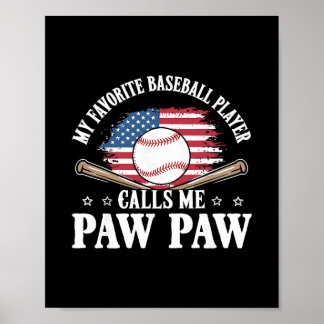 Poster Mon joueur préféré vend me appelle Paw Paw Drapeau