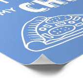 Poster Mon Jour de la Cheat Mange Pizza Diet Humour (Coin)