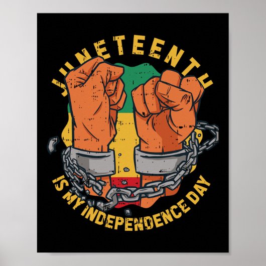 Poster Mon Jour de l'Indépendance Histoire noire Afro-cen (Devant)