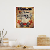 Poster Mon mari cadeau d'anniversaire | Lettre Pour Mari  (Cuisine)