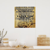 Poster Mon mari cadeau d'anniversaire | Lettre Pour Mari  (Cuisine)