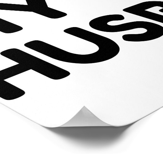 POSTER MON MARI CHAUD J'AIME (Coin)