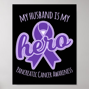 Poster Mon mari est mon héros Pancréatique Cancer Sensibi