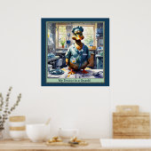 Poster Mon médecin est un canard en queue de paille (Cuisine)