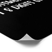 Poster Mon Mot Est Le Dernier 8 Chiffres De Pi Math Pi Da (Coin)