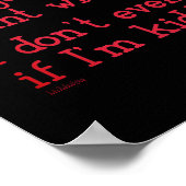 Poster MON NIVEAU DE SARCASM... drôle de sarcasme (Coin)