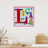 Poster Mon nom - "Lucas" Imprimer (Cuisine)