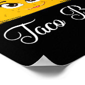 Poster Mon Nom Princesse Est Taco Belle - Funny Pun Cinco (Coin)