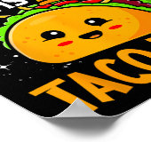 Poster Mon Nom Princesse Est Taco Belle - Funny Pun Cinco (Coin)