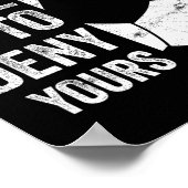 Poster Mon objectif est de nier le vôtre - Gardien de foo (Coin)