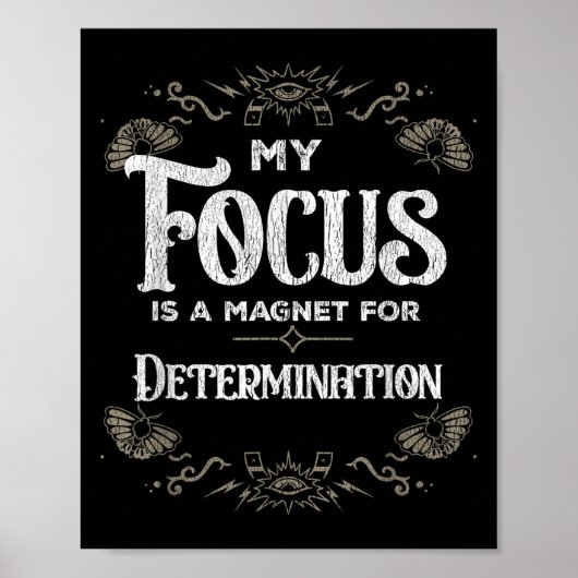Poster Mon Objectif Est Un Aimant Pour La Motivation De D (Devant)