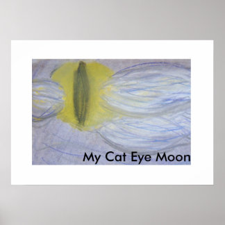 Poster Mon oeil de chat Lune