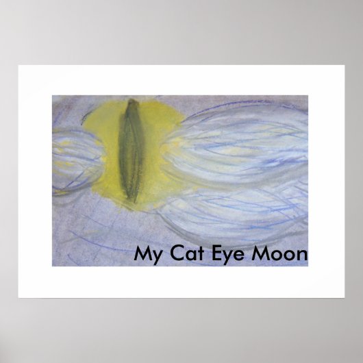 Poster Mon oeil de chat Lune (Devant)