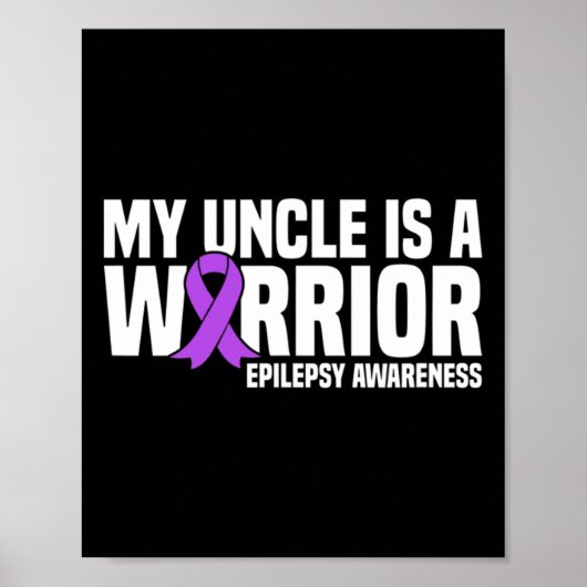 Poster Mon oncle est un guerrier Purple Ribbon Epilepsie  (Devant)