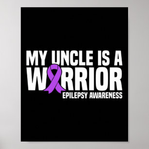 Poster Mon oncle est un guerrier Ruban violet Épilepsie S