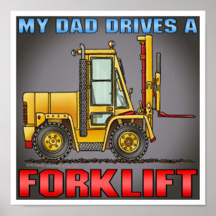Poster Mon papa conduit une copie d'affiche de chariot