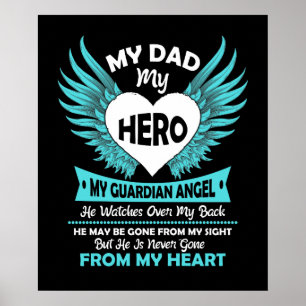 Poster Mon papa mon héros mon ange gardien