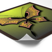 Poster Mon papillon vert (Coin)