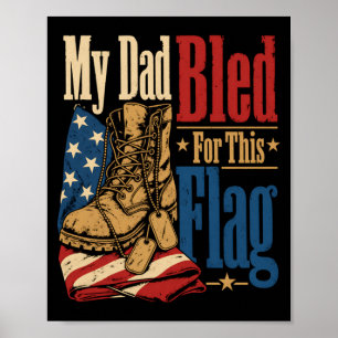Poster Mon père a saigné pour ce drapeau, jour du souveni
