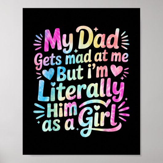 Poster Mon Père Se Frappe De Moi, Mais Je ' ; M Lui Co (Devant)