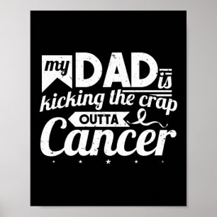 Poster Mon Père Tire La Merde Sur Le Foin Du Cancer