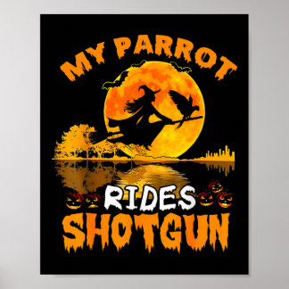 Poster Mon perroquet roule Shotgun sorcier volez Broomsti