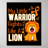 Poster Mon Petit Guerrier Se Batte Comme Un Lion Leukemia (Devant)