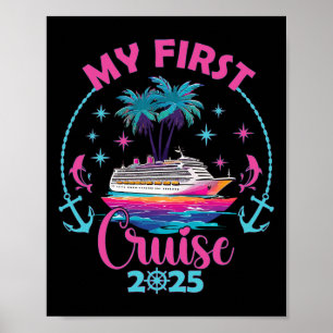 Poster Mon premier bateau de croisière familiale 2025 T