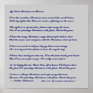 Poster Mon premier Noël au ciel