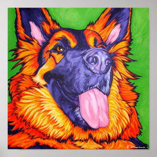 Poster Mon premier Roi Shepherd Painting