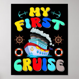 Poster Mon premier voyage de croisière 2025 croisière en 