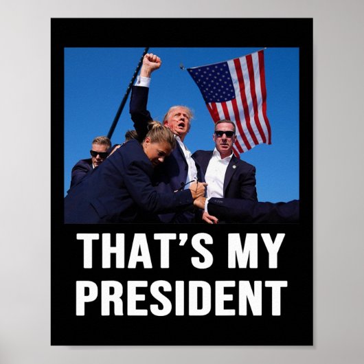 Poster Mon président Trump 2024 (Devant)