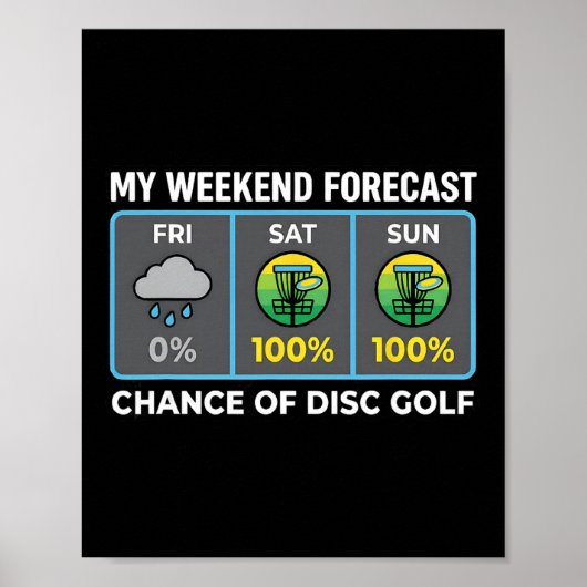 Poster Mon Prévisions De Week-End 100 Pour Cent De Chance (Devant)