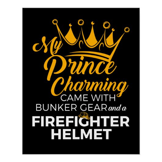 Poster Mon Prince Charming Firefighter Femme (Devant)