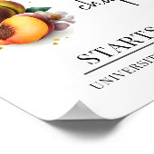 Poster Mon prochain chapitre Aquarelle Peach Graduation (Coin)