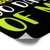 Poster Mon Professeur A Survécu 100 Jours De Moi Amusant  (Coin)