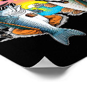 Poster Mon Régime De Retraite Est Amusant Pêcheur De Pois (Coin)