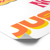 Poster Mon régime d'été Pas d'appels Juste des friandises (Coin)
